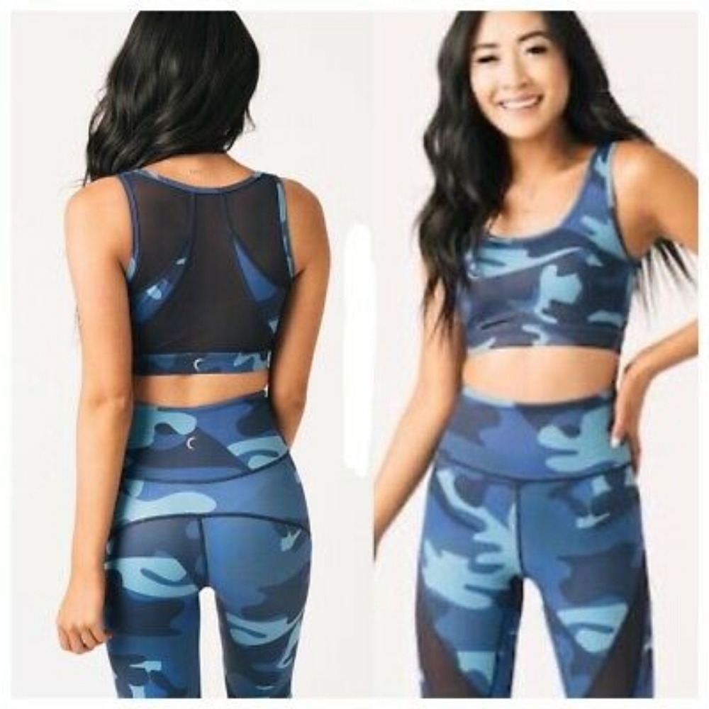 ZYIA Camo Blue bra MED